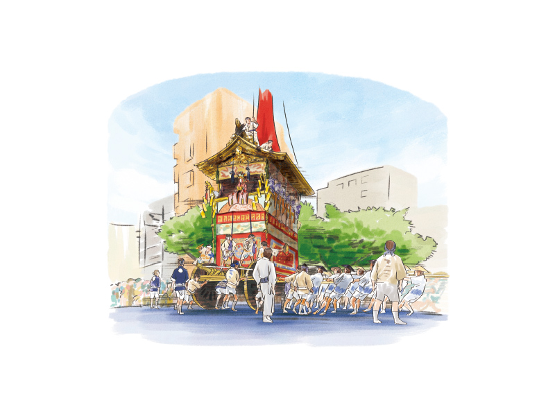 Enjoy Gion Festival's Sakimatsuri (the early festival) & Kawadoko lunch (1-Day)