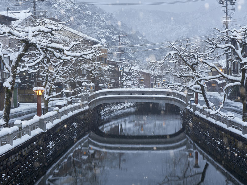 冬季品蟹！城崎溫泉街停留90分鐘＆使用2隻雪蟹的10道螃蟹料理全餐 一日遊